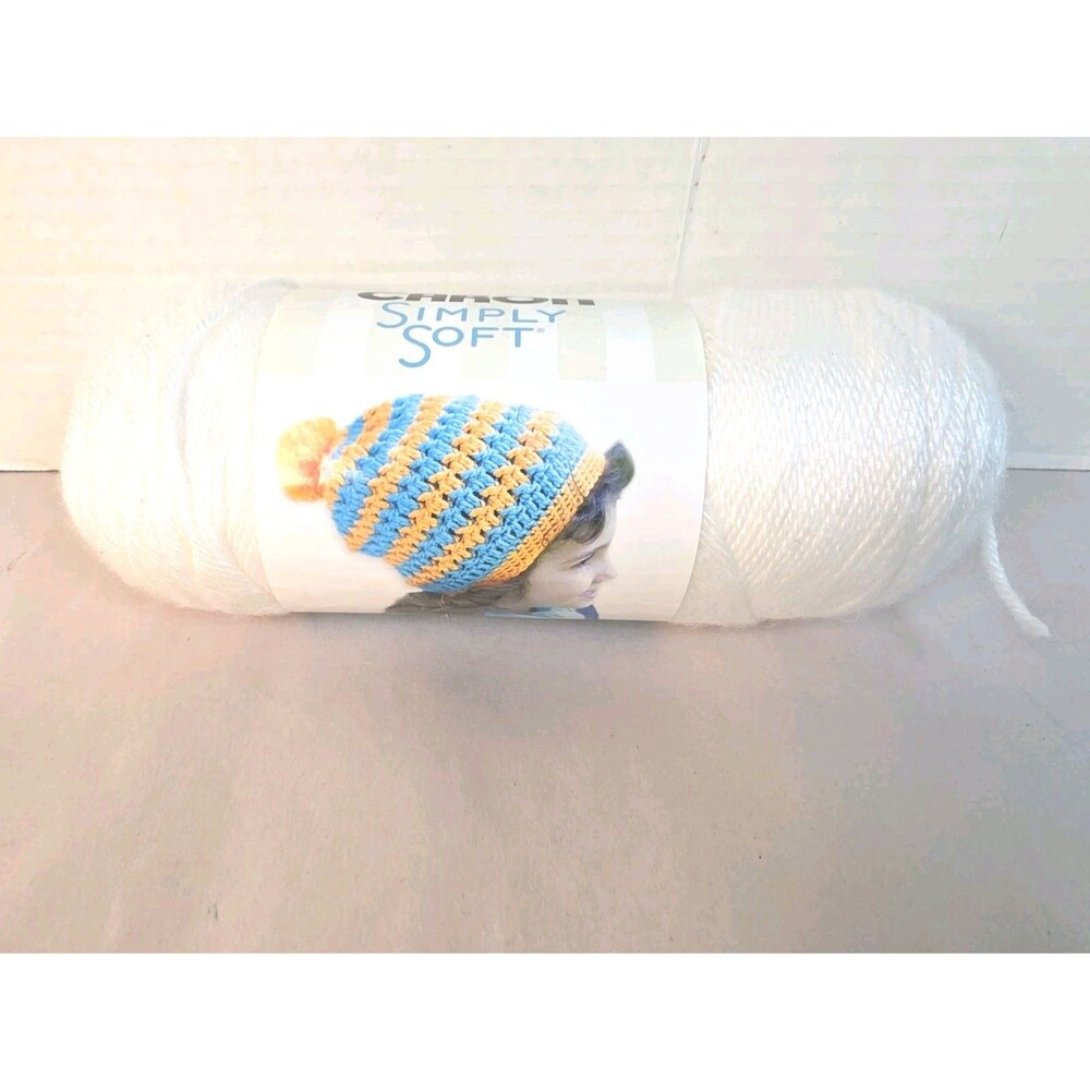 New Caron Simply Soft Yarn 1 Skein Color #9701 White
